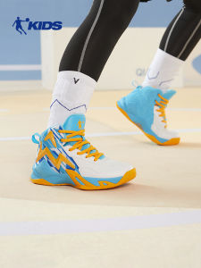 รองเท้าบาสเก็ตบอล สำหรับเด็ก รองเท้ากีฬาแบบลำลอง ทนทานต่อการสึกหรอ ป้องกันการลื่น รองเท้าสำหรับนักเรียนมัธยมต้นและมัธยมปลาย รองเท้าบาสเก็ตบอลสำหรับเด็กชาย