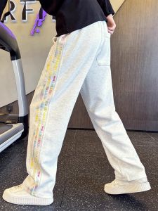 Quần Nỉ Nam Ống Đứng Kẻ Sọc Thời Trang Quần Thể Thao Cao Cấp Quần Thường Ngày Mùa Xuân Thu Thương Hiệu Mới Quần Nam