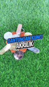 Gantungan Kunci Akrilik Mirror Custom Nama - Gantungan Kunci Custom Nama Akrilik Mirror Grafir