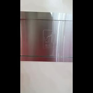 1Piece 304 Stainless Steel Rectanglar Side Mount Trash Chute With Hinged Inward Flip Panel Lid for Kitchen Bath Commerical