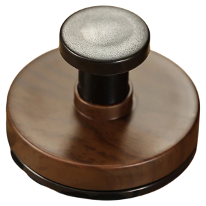 KEKESHANGJIA | Walnut Finish Suction Cup Rotating Wall Hook Rack No Drilling Required