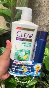 Dầu Gội Clear Men Bạc Hà Mát Lạnh 630g Tặng Clear Men 140g – Sạch Gàu Cực Mát Giảm Nhờn Hiệu Quả