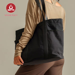 Moving Peach Sport Tote Bag Big Capacity Single-Shoulder Bag Easy-Care Waterproof Handbag Separation Pockets Gym Outdoor Training Everyday Use