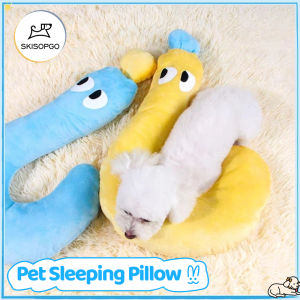 SKISOPGO Dog Cat Pillow Pet Sleep Neck Pillow Universal Question Mark Shaped Pet Sleeping Pillow