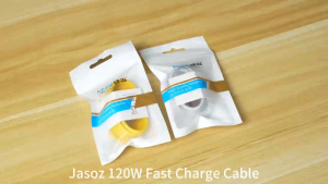Jasoz 120W 6A Turbo Charger Cable USB Type C Fast Charging 90 Degree Elbow For Xiaomi 14 13 12 11Pro Black Shark