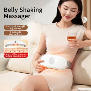 Jinkairui เข็มขัดกระชับสัดส่วนไร้สาย เครื่องนวดหน้าท้องเครื่องลดน้ําหนักแบบพกพาพร้อมโหมดนวดสั่น 6 โหมด ความร้อน ปรับปรุงการไหลเวียนของเลือด