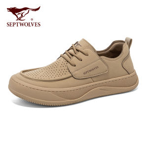 SEPTWOLVES | Lightweight Soft-Soled Retro Casual Leather Shoes