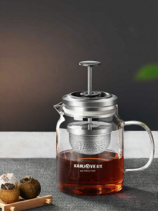 Kamjove | Easy-to-use Citrus Tea Infuser Separate Water Glass Teapot
