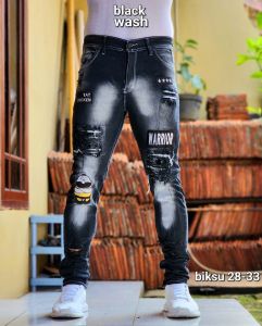 Xtyasaa - Bisa COD // Celana Jeans Panjang Pria - Celana Jeans Pria Dewasa Terbaru - Celana Jeans Emblem Ripped Premium