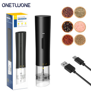 Onetwone USB rechargeable Pepper mills Electric Pepper grinder Salt shaker Pepper mill  grinder Grinding Tool