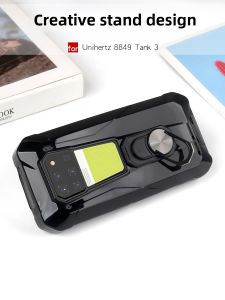 Unihertz TANK3 8849 Silicone Phone Case Stand Soft Cover Full Protection Titan TANK3 Shell Men Women Creative Protective Case Anti-Fall