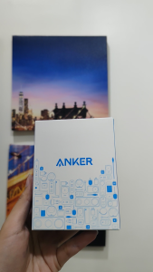 ANKER 140W 4-PORT gAn FAST ADAPTER WITH TYPE-C CABLE SET (B2697) BLUE/SILVER