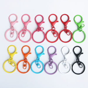 Colorful Alloy Lobster Clasp 8-Character Buckle Key Ring 3-Piece Set DIY Handmade Jewelry Accessories Toy Hanging Clips