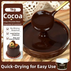 FleurCouleur | Chocolate Coated Hazelnut Peanut Crisp Shell Cake Roll