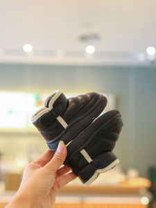 Baby Girl Winter Shoes Waterproof Non-Slip Snow Boots Kids Velvet Shoes Soft Sole Baby Toddler Shoes Boys Cotton Shoes