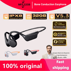 New True Bone Conduction IPX8  Waterproof  Swimming Headphones Wireless Earphone Bluetooth Sport Headset MP3 With Mic For Runnin