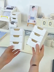 3-Layer Drawer Desktop Organizer Multi-Functional Storage for Jewelry Stationery & Sundries