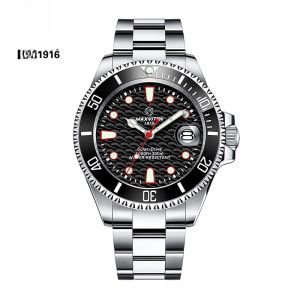 นาฬิกาข้อมือชาย Maswinton Green Ghost นาฬิกาดำน้ำแบบพลังงานแสงอาทิตย์ นาฬิกาข้อมือแบบพลังงานแสงสว่าง นาฬิกาข้อมือแบบลำลอง