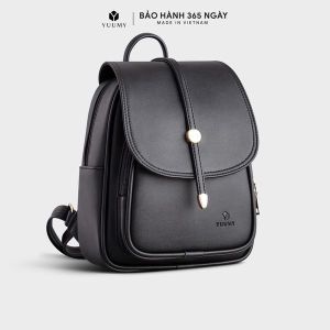 Balo nữ mini nắp gập viền chỉ nổi Yụumy Seasand YBA48 nhiều màu