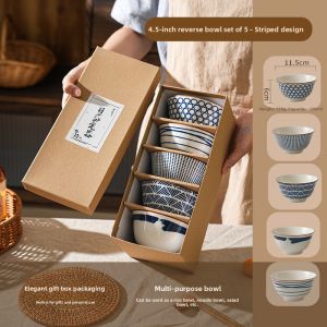 SHELI | Aesthetic Ceramic Rice Bowl Home Use Gift Set