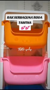 RAK SERBAGUNA RODA TABITHA MULTI PURPOSE / HAPYRAK/SMPR RAK MAINAN / TABITHA SMART / TEMPAT PENYIMPANAN MAINAN BONEKA ANAK SMPR Tabitha