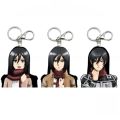 Dynamic Transformation 3D Gradient Keychain Bag Pendant Anime Attack on Titan Eren Mikasa Acrylic Keychain Cartoon Series. 