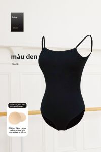 aiwuge | Bộ Đồ Tập Múa Dây Đai Cao Màu Đen