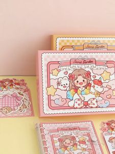 Telado Secret Garden Scrapbook Gift Set with Stickers 提拉多花园秘境手帐礼包可爱活页手账笔记本本子手帐贴纸便签礼盒