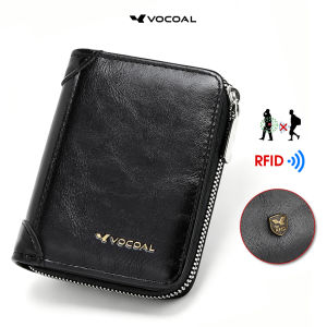 VOCOAL Mens Short Wallet Fashion PU Wallet Business Wallet Multi-Card Position Wallets Travel Purses Coin Pouch ID Credit Cards Holders