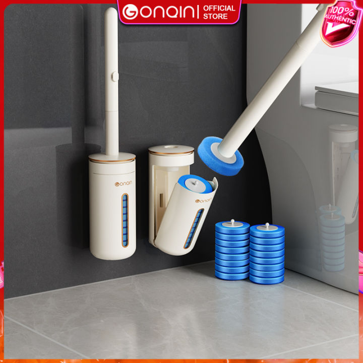 Disposable Toilet Brush WallMounted Cleaning Brushes with Aromatherapy