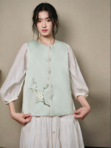 JK＆JS | Áo Vest Thêu Cài Dây Cho Phụ Nữ