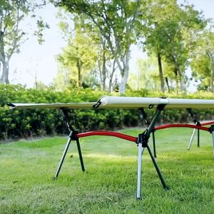 Folding Camping Cot Ultralight Outdoor Camping Bed Portable Sleeping Bed Office Nap