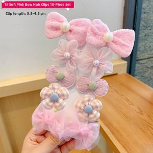 Bow Hair Clips Flower Baby Princess Childrens Hair Accessories