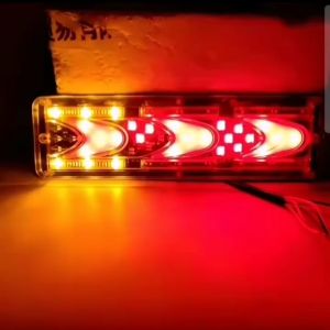 QC.PH 1Pair 12V 24V LED Car Truck Lorry Brake Light Stop Turn Rear Tail Trailer Signal Lamp Indicator Light RUNNING WATER TURN SIGNAL