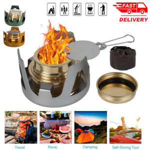 Light Backpack-Brass Ultra-Light Alcohol Stove Suitable For Hiking Camping Barbecue Picnic Outdoor Boiling Water Brewing Coffee Cooking Portable Methane Burner