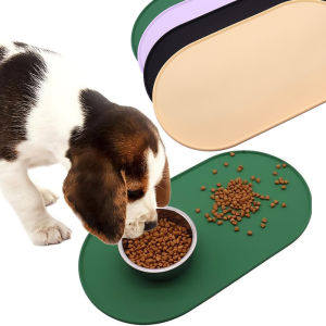 Silicone Pet Bowl Mat Placemat Prevent Spills Feed Mats Waterproof Prevent Spills Dog Cat Food Feeding Pad Kitten Bowl tray Mats
