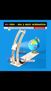 DIY Demonstrasi Siang Malam Bumi Peralihan Empat Musim DIY Earth Day Night Alternating four seasons Kids RBT STEM Science Project 地球