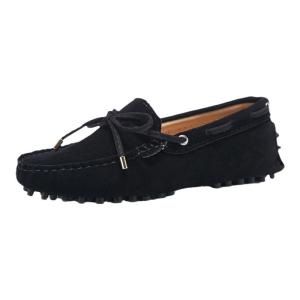 Genuine Leather Bead Shoes Flat Casual Round Toe Soft Soled Slip-Ons