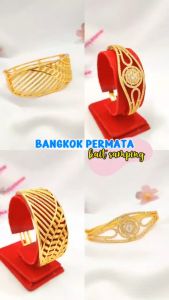 Cute Jewelry Gelang Dewasa Bangle Permata Bola Perhiasan Wanita Lapis Emas Imitasi GL 416