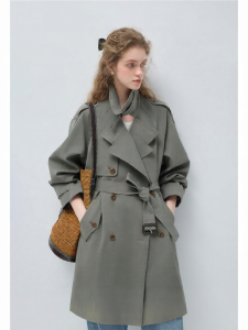 VEGA CHANG | Áo Khoác Trench Đôi Nút Elegance Đầu Thu