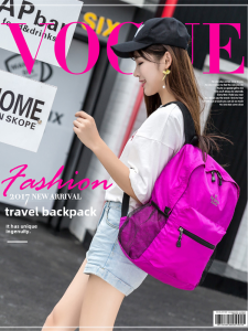 กระเป๋าเป้สะพายหลังสำหรับเดินป่าแบบพับได้ น้ำหนักเบา กระเป๋าใส่หนังสือ กระเป๋าเดินทางสำหรับผู้ชายและผู้หญิง กระเป๋าใส่ของกลางแจ้งแบบลำลอง กระเป๋าใส่ของสำหรับเดินป่า