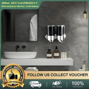 Modern Household/Hotel Soap Dispenser/Bathroom Hand Sanitizer Wall Mounted No Punch Bathroom Shampoo Body Wash Dispenser