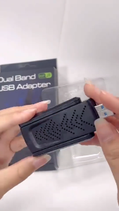 MSW WiFi 6 AX1800 USB WiFi Adapter High Speed Dual Band 5Ghz Penyesuai WiFi Dongle Untuk PC Laptop Gaming