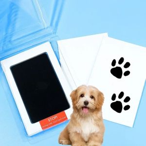 Pet Handprint Footprint Clay Disposable No Wash Ink Clay with Layered Design Non Sticky Mess Free Safe Gentle Handprint Ink Pad