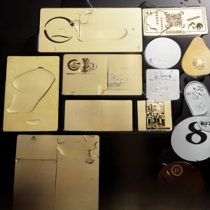 Stainless Steel QR Code Menu Display Board Payment Code Bar Restaurant Table Card Laser Designed Table Number Sticker