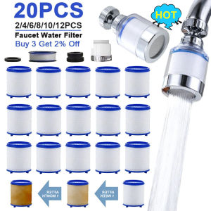 100PCS Faucet Filter Elements Water Purifier Filter For Shower PP Cotton Filtration For Kitchen Remove Chlorine Heavy Metals