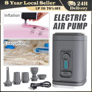 Electric Air Pump Portable Wireless Air Compressor Inflator/Deflator Pumps for Inflatable Cushions Air Beds Boat Swimming Ring