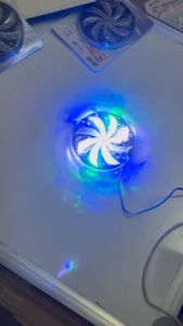 Đèn led chong chóng trang trí ô tô 8cm. Điện 12v và 24v