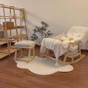 VIKAMA Nordic Ins Thảm Mây Trắng Đệm Chống Trượt Cho Phòng Trẻ Em Phòng Ngủ Polyester Mềm Mại Trang Trí Sàn Nhà Trong Nhà