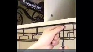 Manila 30/40/50/60cm Wine Glass Stand Chrome Holder Base Cabinet Hanger Shelf Bar Wine Racks Creative Folding European Style Wall-mounted Wine Rack Iron Art Household Red wine